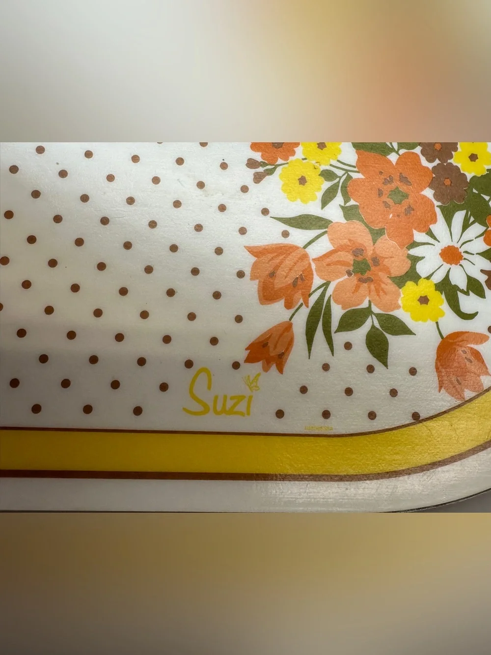 Vintage 1978 Suzi Double Sided Placemat Set of 6 mats